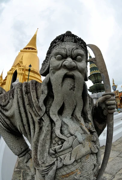 Penjaga kuil di bangkok — Stok Foto