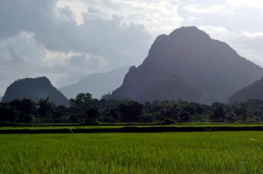 vang vieng, laos peyzaj