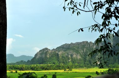 vang vieng, laos peyzaj