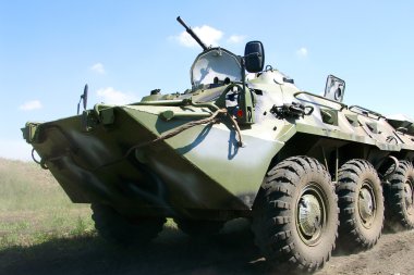 Russian armored personnel carrier clipart