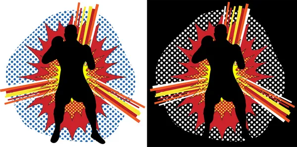 Boxer Pop Art — Image vectorielle