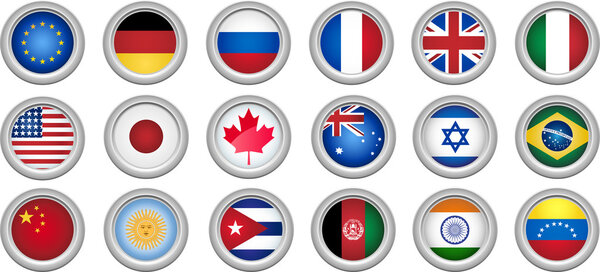 Buttons Flags