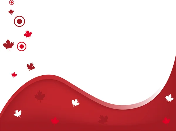 Волнистый фон Канады — стоковый вектор