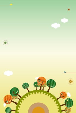 Retro Nature Layout clipart