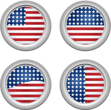 USA Buttons clipart