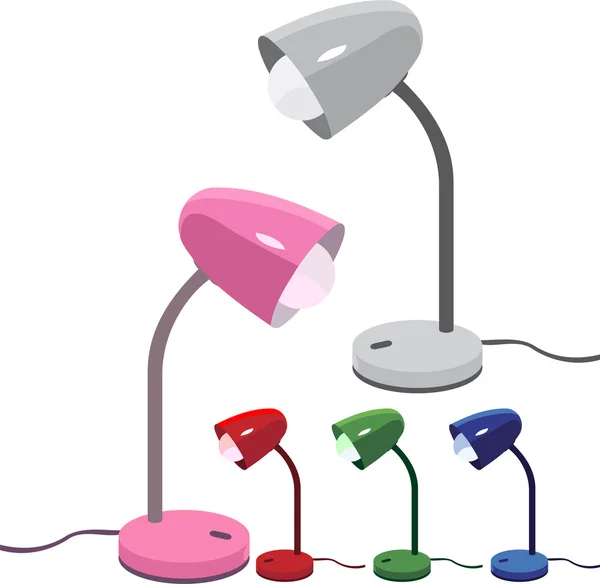 Lámparas de escritorio — Vector de stock