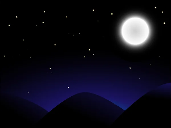 พระจันทร์เต็มดวง — ภาพเวกเตอร์สต็อก