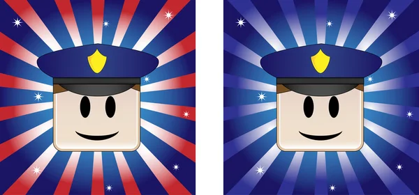 Contexte du policier — Image vectorielle