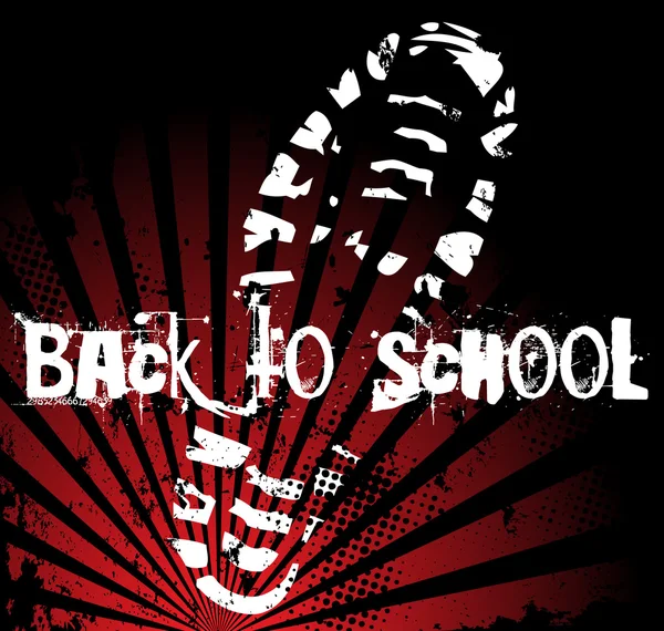 Back to School Shoe — Stock Vector