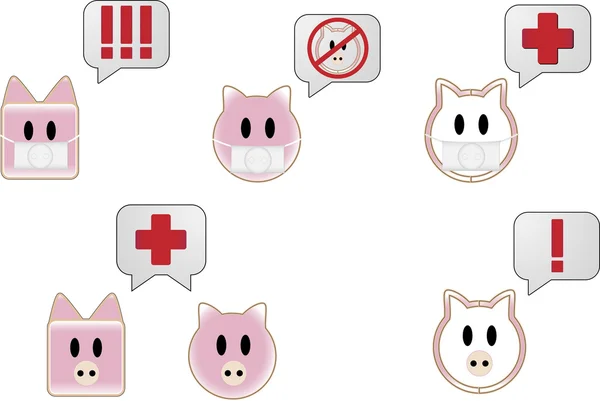 Pęcherzyki świńskiej grypy — Wektor stockowy