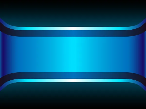 Blauwe neon achtergrond met copyspace. — Stockvector