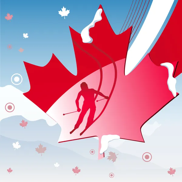 Kanada vancouver vinterspelen 2010 — Stock vektor