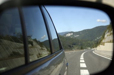 Car mirror reflection clipart