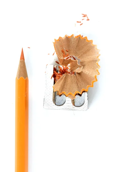 Ceruza és hegyező — Stock Fotó