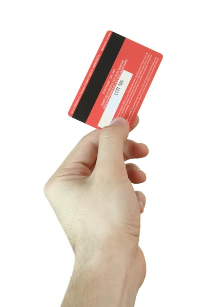 Червоний кредитної картки — стокове фото