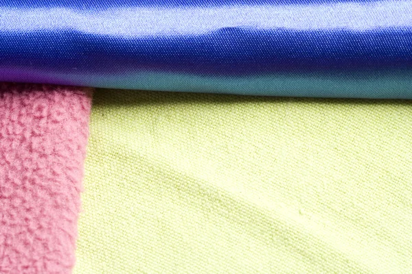 stock image Yellow, pink and blue blanket