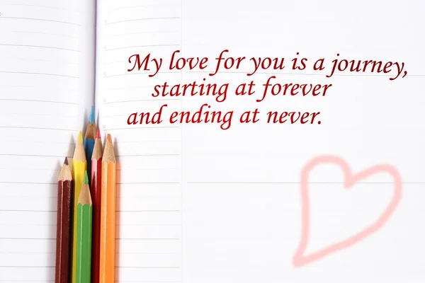 Love declaration — Stock Photo, Image
