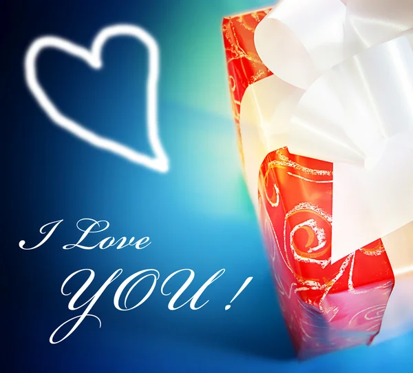 Red gift — Stock Photo, Image