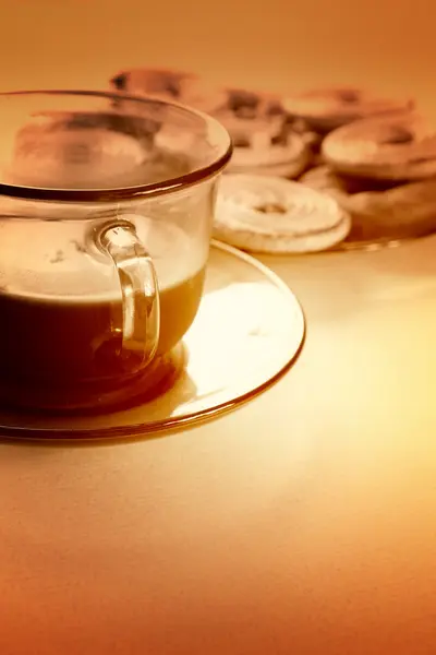 Galletas y café — Foto de Stock