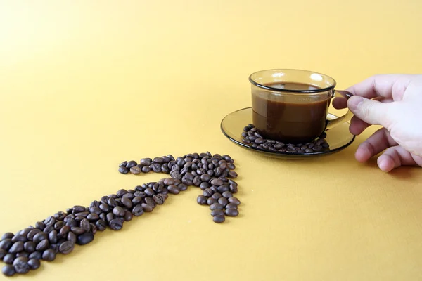 Cup with coffee — Stock Photo, Image