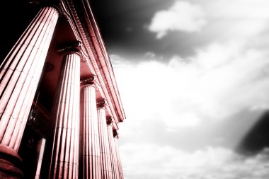 Greek pillars clipart