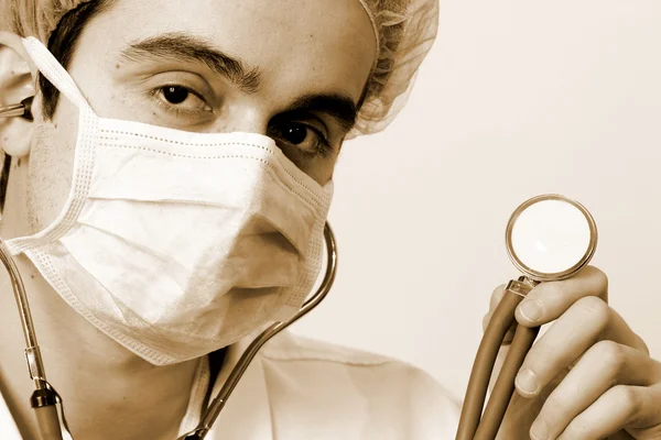 Portrait of a young doctor — Stock Photo, Image