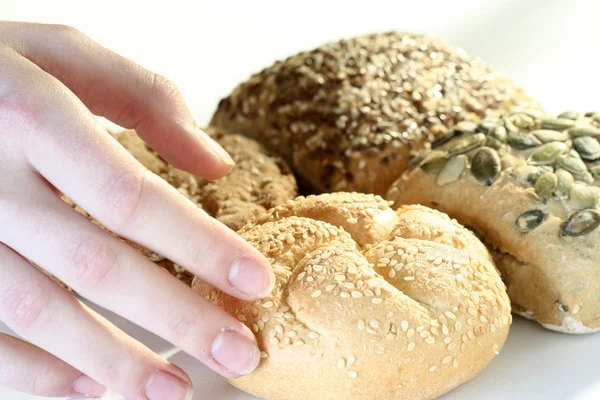 Sortiment pečeného chleba — Stock fotografie