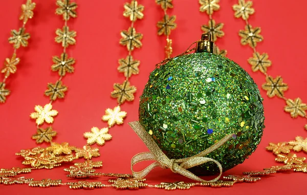 Nagy karácsonyi globe - közelről — Stock Fotó