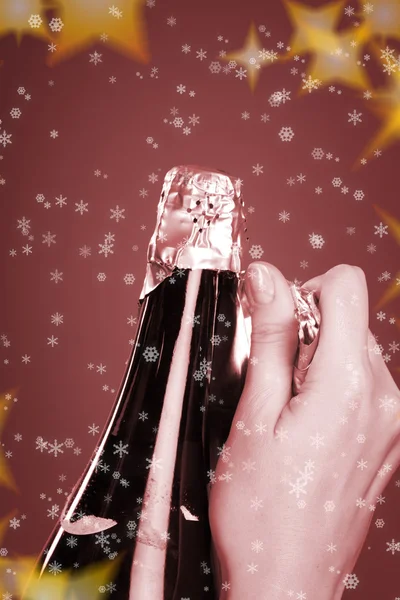 Apertura botella de champán —  Fotos de Stock
