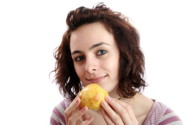 Hungry woman clipart