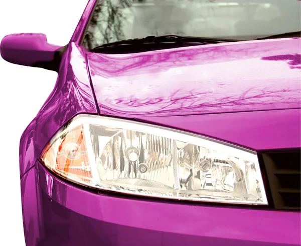 Pink Sport Car - Front side, half — Stock Photo, Image