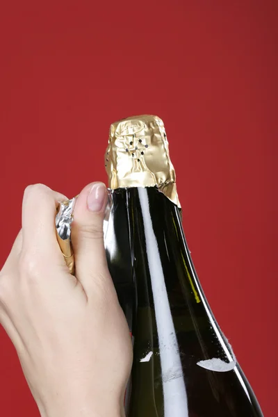 Відкриття пляшку шампанського — стокове фото