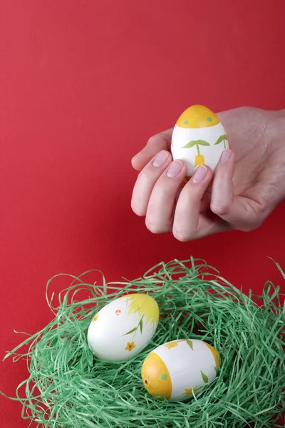 Huevos de Pascua pintados — Foto de Stock
