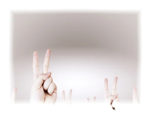 Handzeichen. — Stockfoto