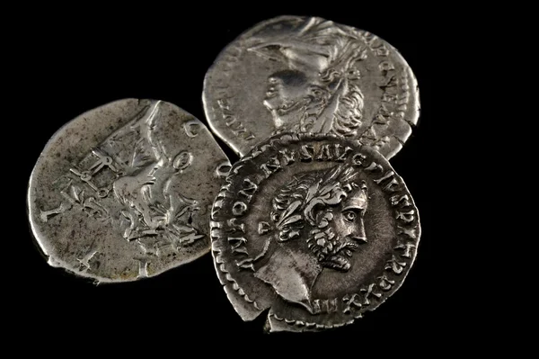 Isolated roman coins — Stock Photo, Image