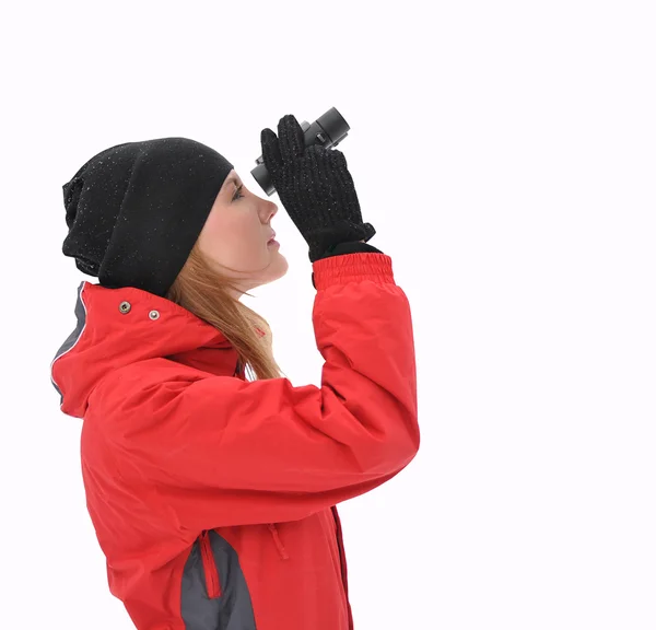 dürbün ile güzel bir kız