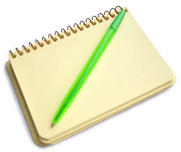 Notepad and pen. — Stock Photo, Image
