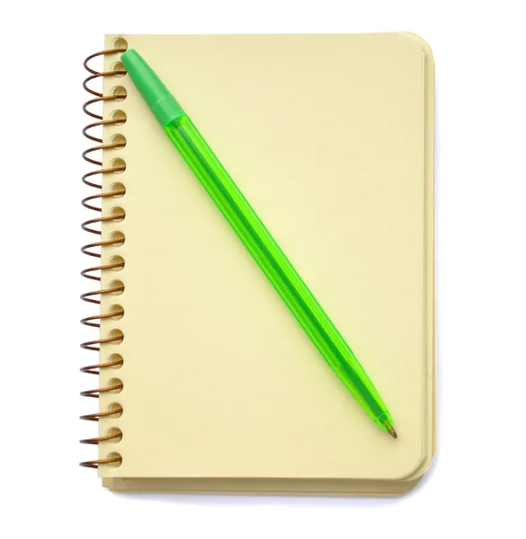 Notepad and pen — Stock Photo, Image