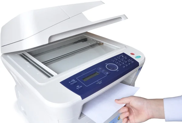 Laserkopimaskine og fax - Stock-foto