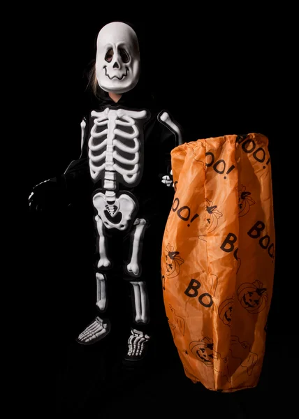 Skeleton Halloween Costume — Stock Photo, Image