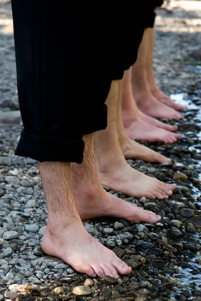 stock image Friends - Four Pairs of Wet Feet