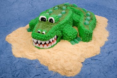 Fun Crocodile Cake clipart