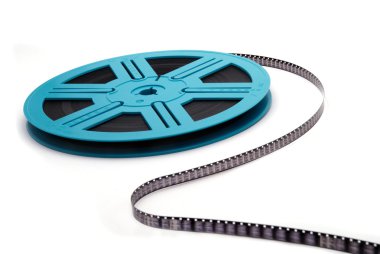 Blue Film Reel S-Curve clipart