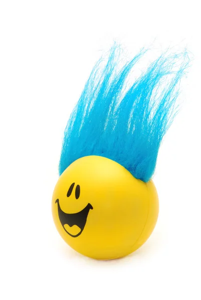 stock image Happy Face with Blue Hair