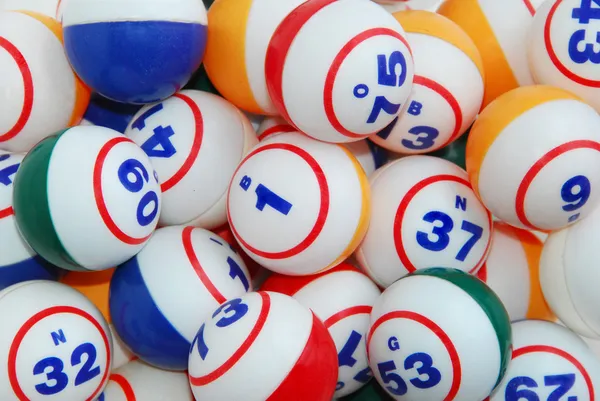 Bingo bola fundo — Fotografia de Stock
