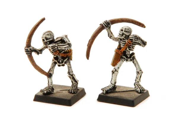 Miniatures squelettiques isolées Photos De Stock Libres De Droits