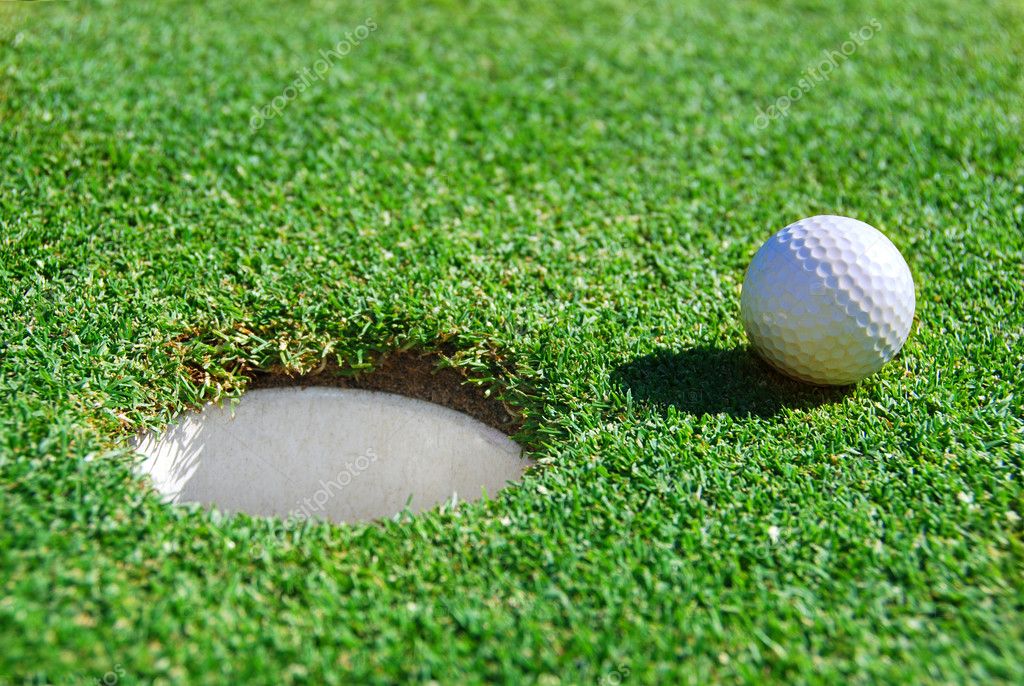 Golf Ball Near Cup — Stock Photo © vesivus 2449174
