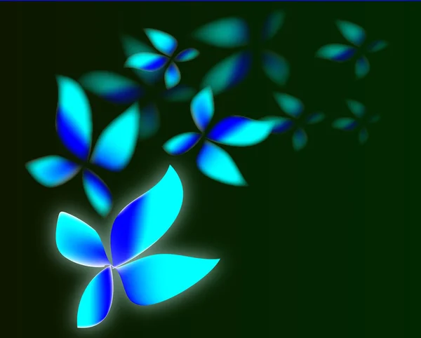 Fleurs dansantes — Image vectorielle