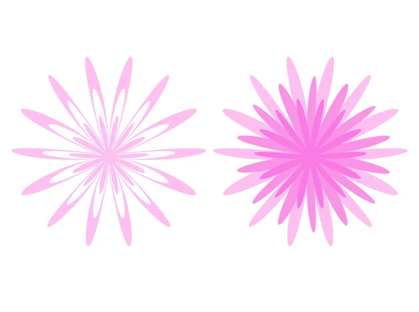Två blommor — Stock vektor