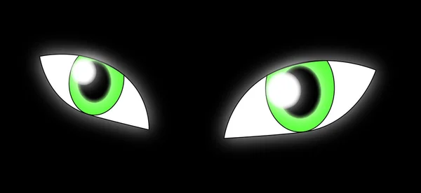 Зеленые глаза — стоковый вектор